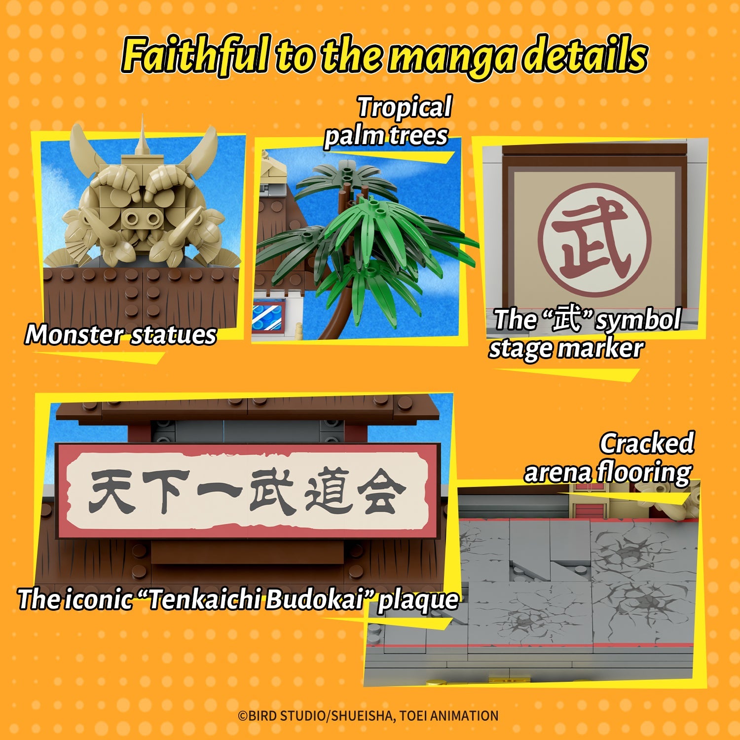 87003 Pantasy Dragon Ball Tenkaichi Budokai  Arena Torneo Set Costruzioni