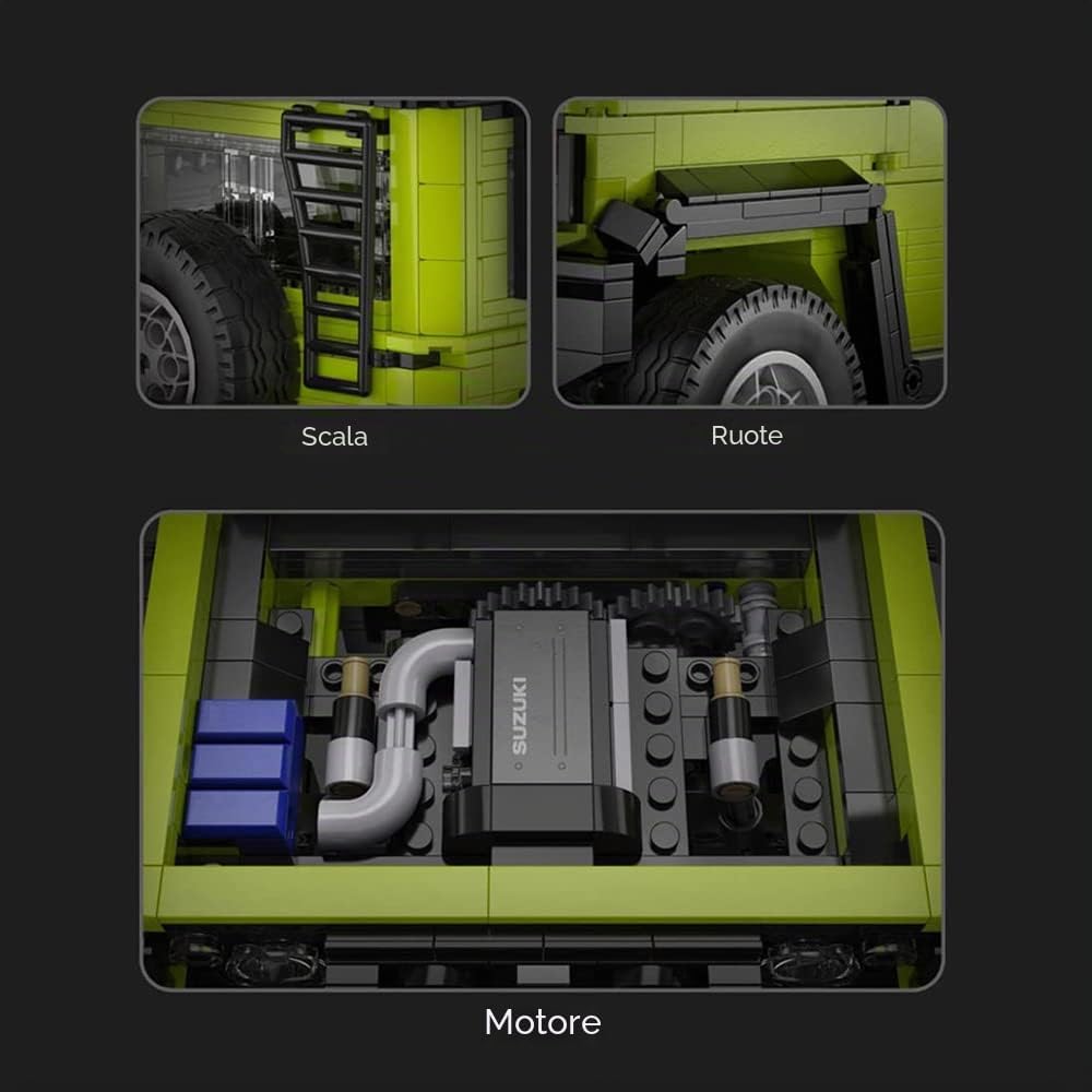 C62001W Cada - Suzuki Jimny Off-Road 1:12 Fuoristrada 4x4 da Costruire 1803 Pz