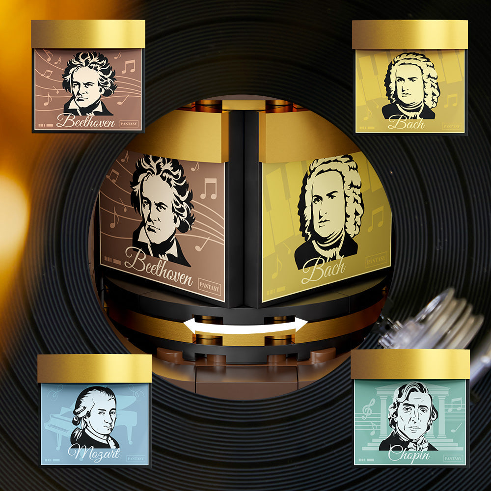 PANTASY Grammofono Retrò  Set Costruzioni Vintage da Collezione Stile Classico