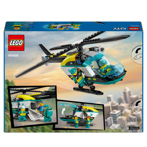 60405 LEGO City Great Vehicles Elicottero di soccorso di emergenza