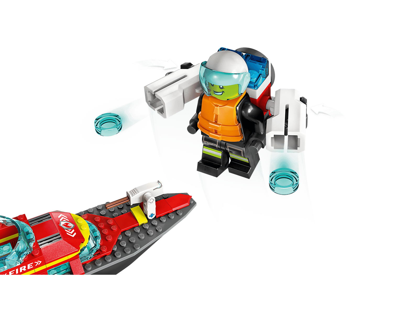 60373 LEGO City Fire - Barca di soccorso antincendio