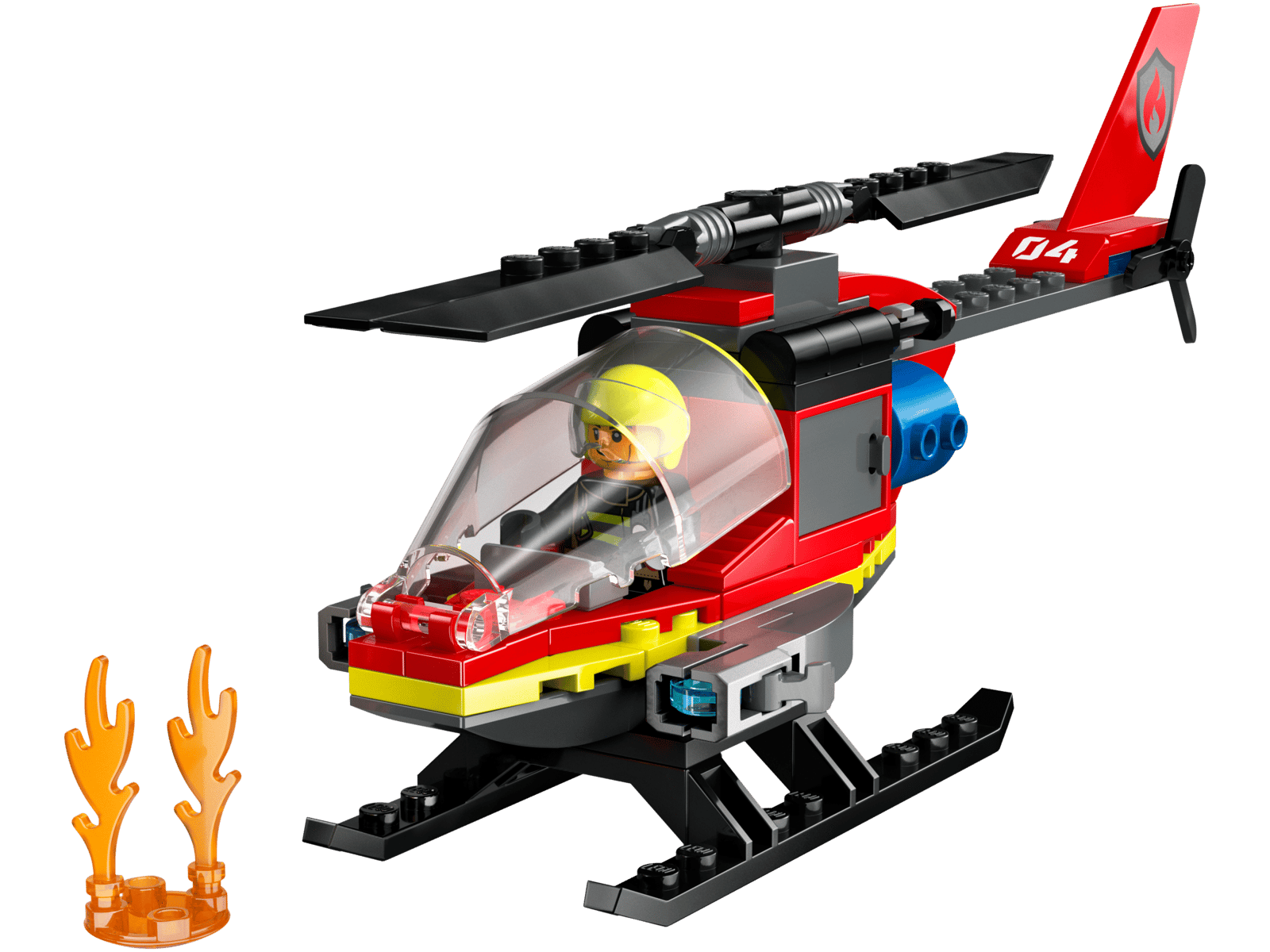 60411 LEGO City Fire Elicottero dei pompieri