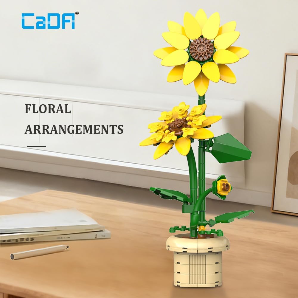 CaDA Sunflower C59030W  Girasole da Costruire 188 Pezzi