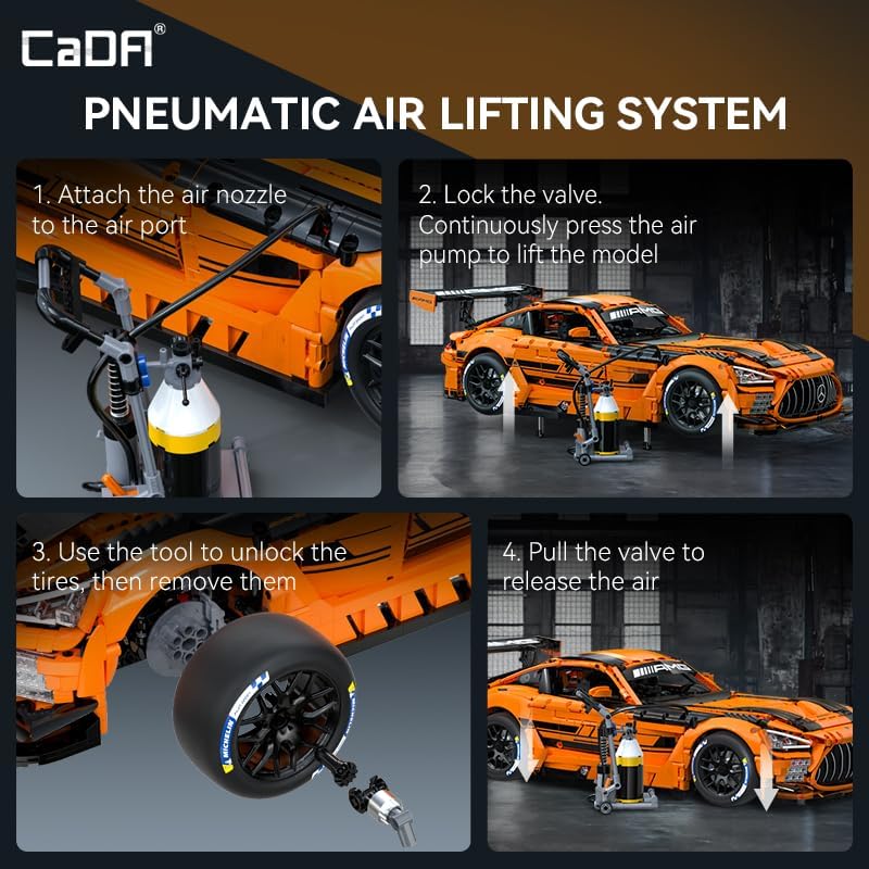 C64008W CaDA Mercedes-AMG GT3 1:8  Auto da Corsa Sportiva da Costruire 5466 Pz
