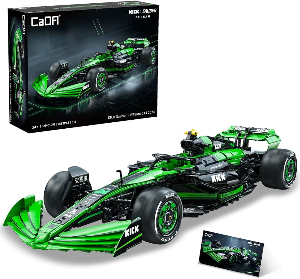 C64010W CaDA Kick Sauber F1 Team C44 2024 1:8  Formula 1 da Costruire 2553 Pezz