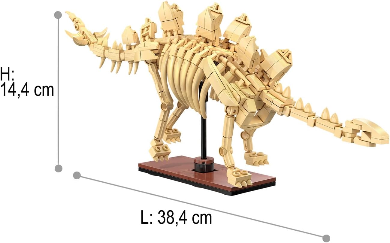 C59012W CaDA Dinosaur Fossils Stegosaurus Scheletro di Stegosauro da Costruire