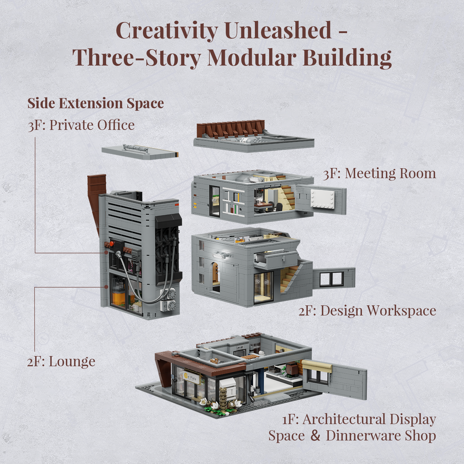 85041 PANTASY set mattoncini collezione Edifici Modulari:Studio di Architettura