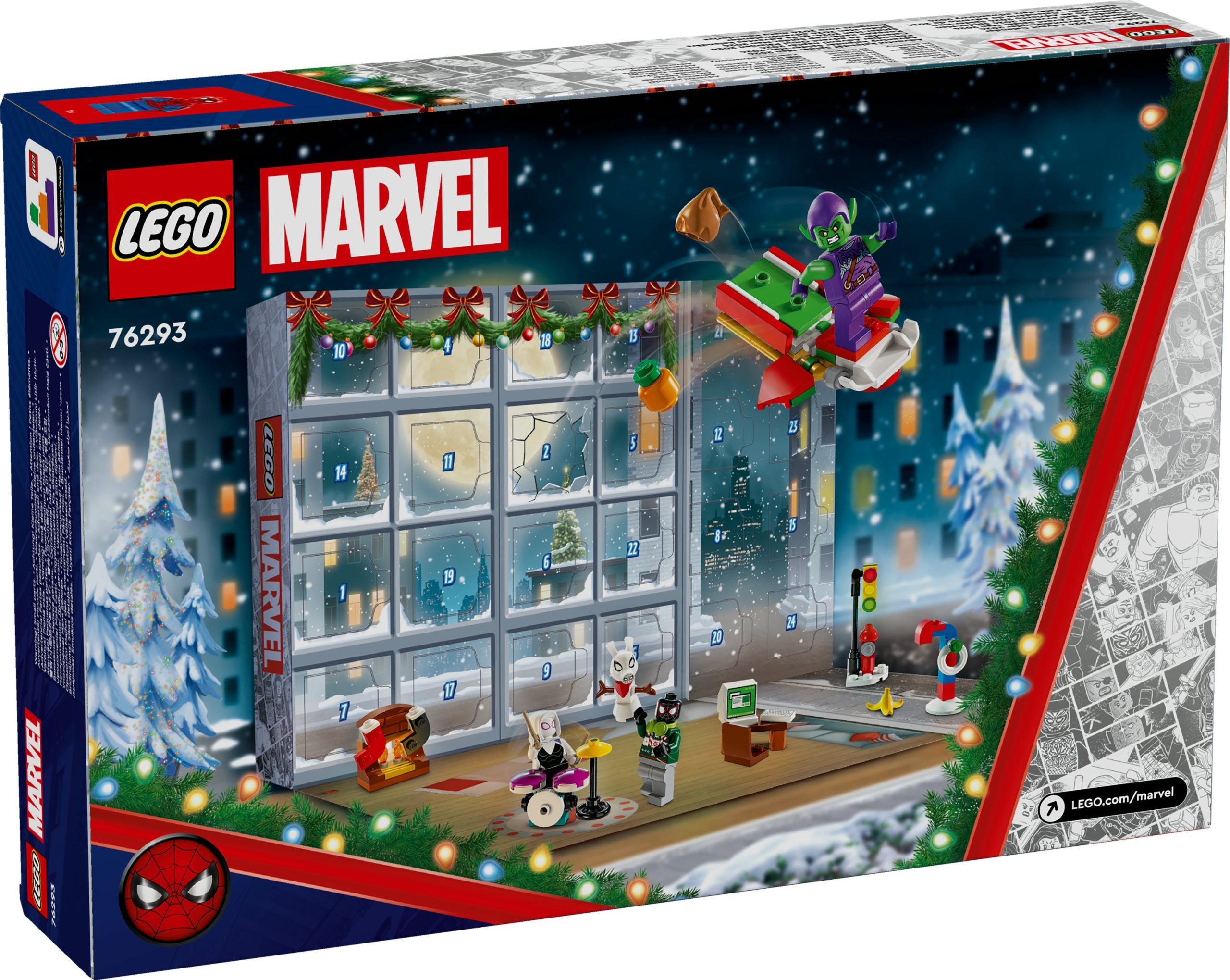 76293 LEGO Marvel - Calendario dell'Avvento 2024 Spider-Man