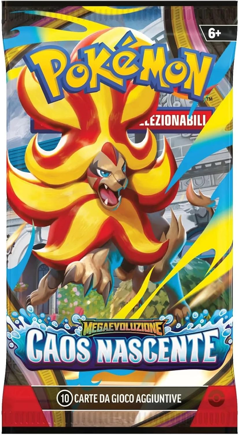 Pokémon M4 Megaevoluzione Caos Nascente Busta Singola 10 Carte ITA