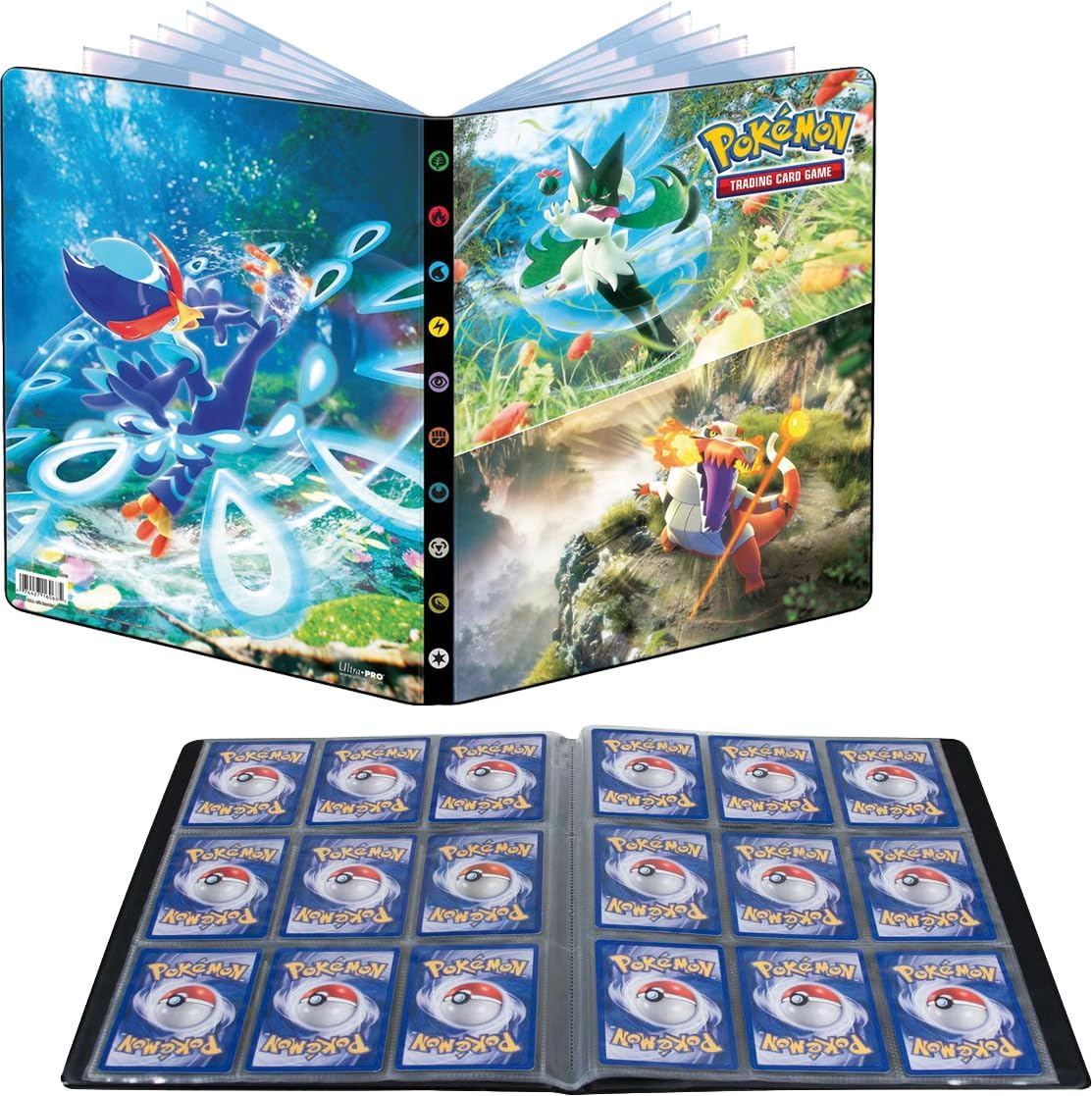UP16068 ULTRA-PRO Album 9 Tasche Portfolio Pokemon Scarlatto - Violetto