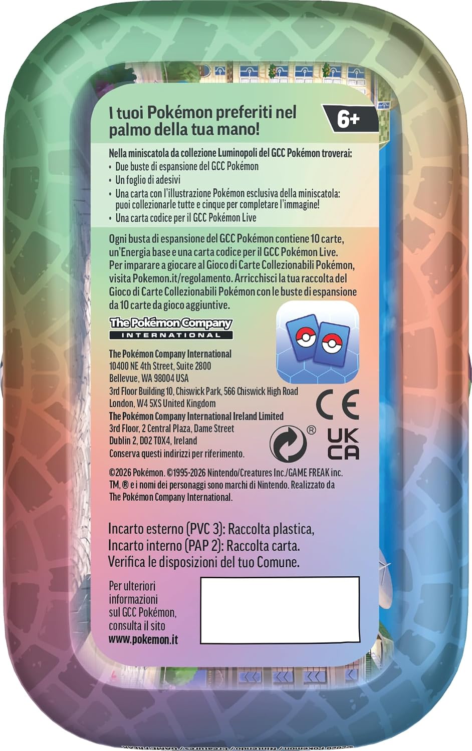 Pokemon Mini Tin da Collezione Luminopoli 2026