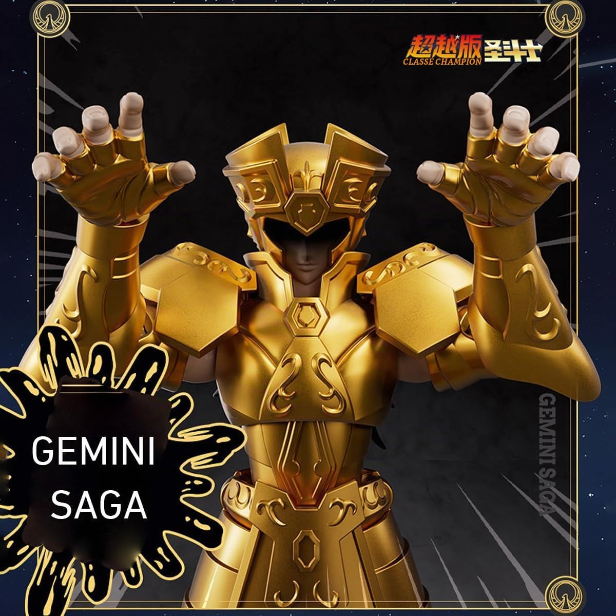 Blokees BLK75015 Saint Seiya Champion Class Gemini Saga  Figure Assemblabile