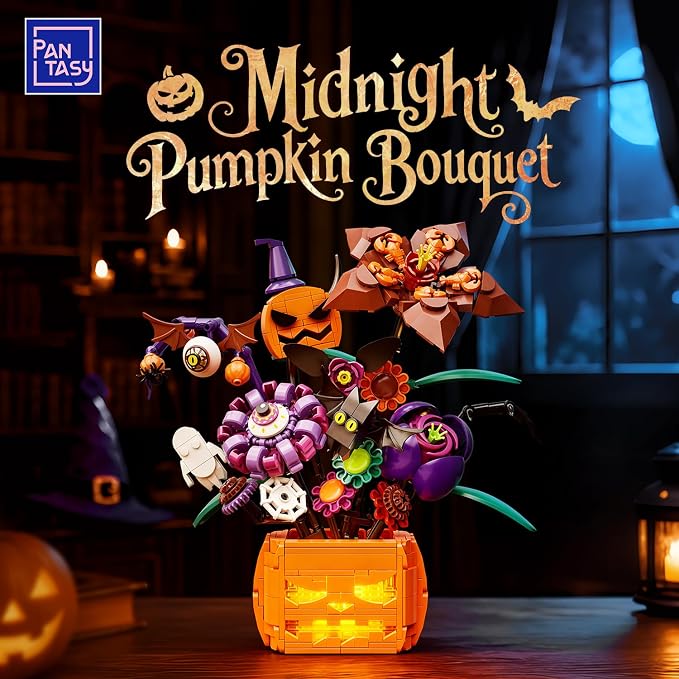 85067 Pantasy Set di Mattoncini Retro Il Bouquet della zucca di Mezzanotte