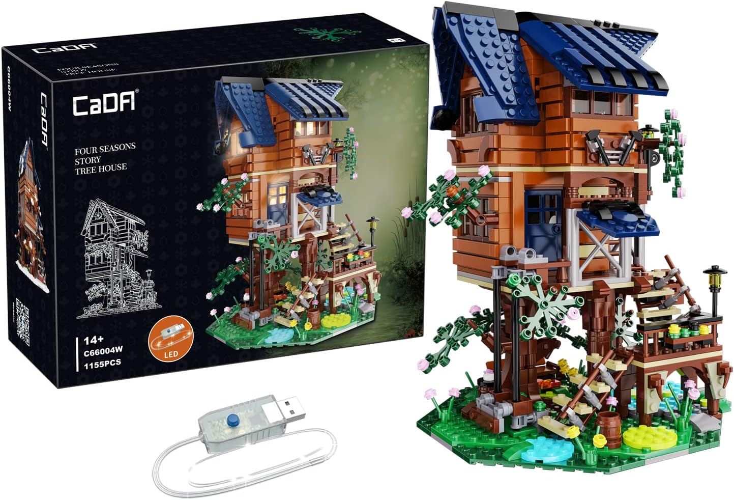 66004 CaDA Four Seasons Story Casa sull'Albero - Tetto Blu e Dettagli Naturali