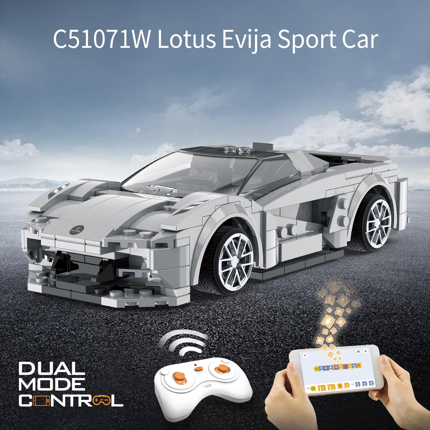 C51071W CaDA RC Lotus Racing Car  Auto Radiocomandata da Costruire