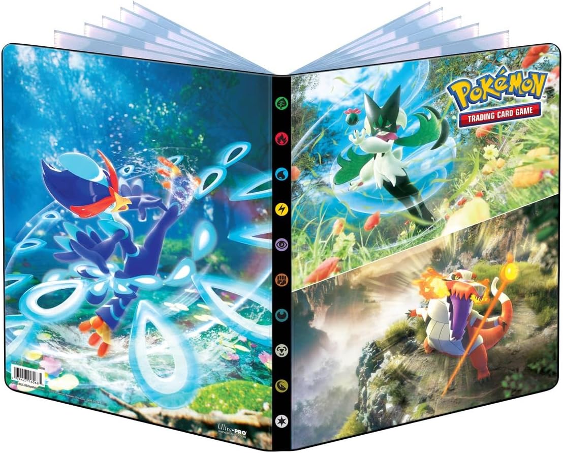 UP16068 ULTRA-PRO Album 9 Tasche Portfolio Pokemon Scarlatto - Violetto