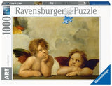 15544 Ravensburger PUZZLE ADULTI 1000 pz Art Collection Raffaello: Cherubini