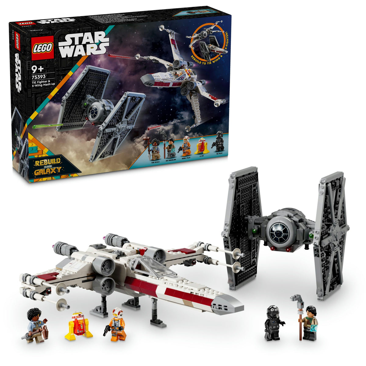 75393 LEGO Star Wars Mash-up TIE Fighter e X-Wing