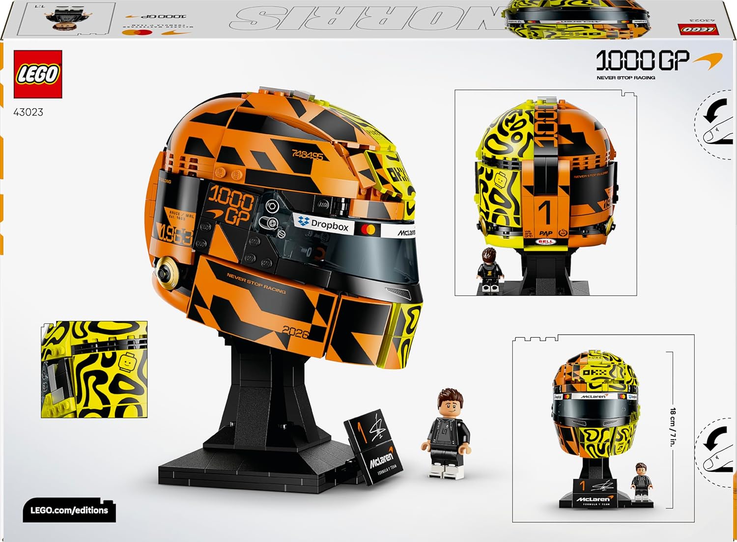 43023 Lego Altro Editions Casco Norris Scuderia McLaren