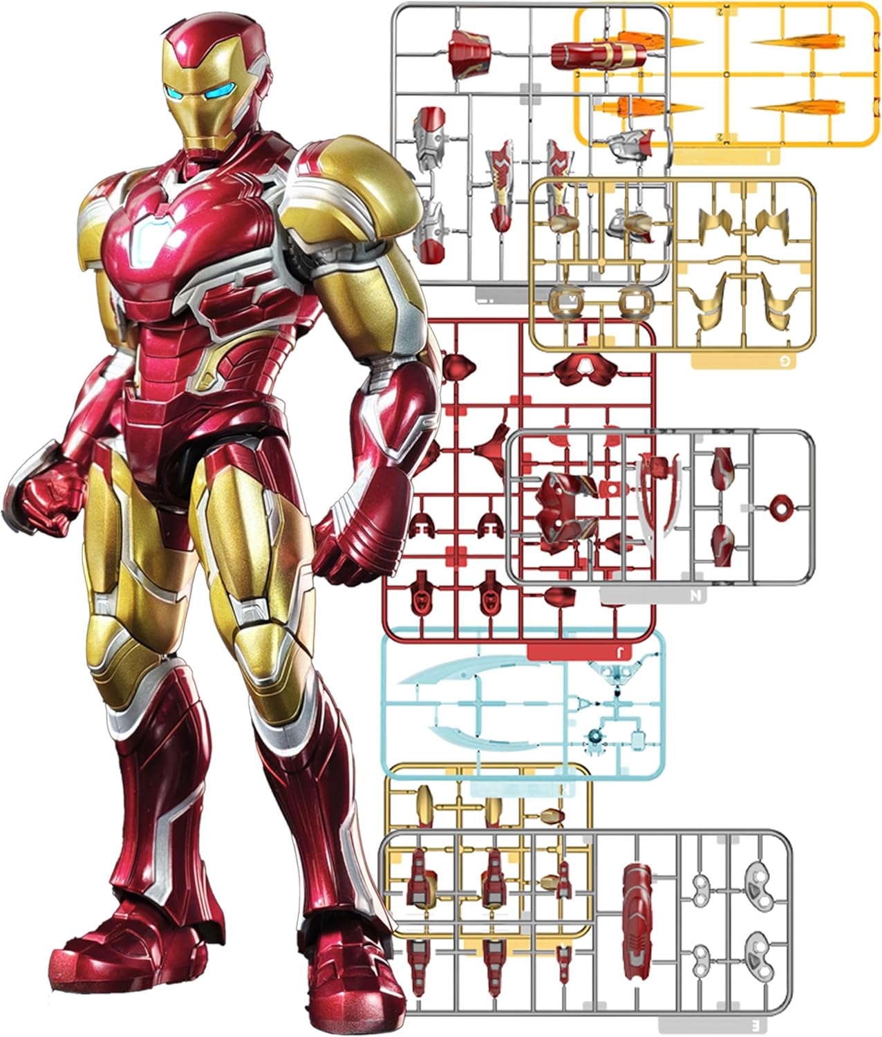73920 Blokees Marvel Iron Man MK85 EX Figure Premium Assemblabile da Collezione