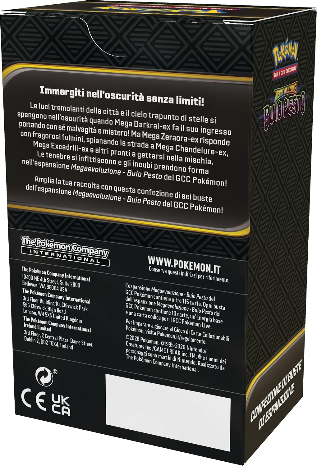 PK10422-I   Gamevision Pokemon m5 buio pesto bundle 6 buste 2026