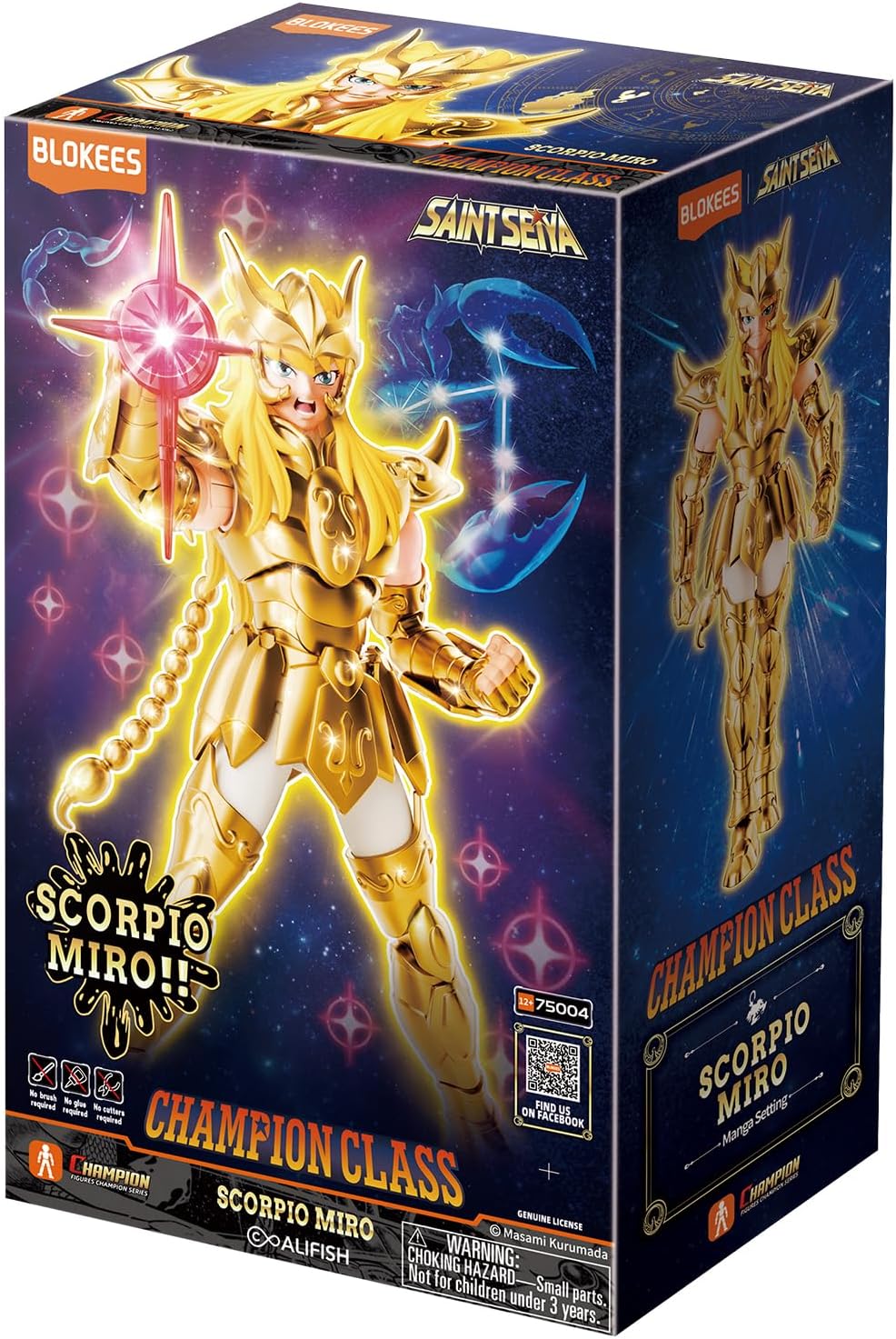 75004 Blokees Figures Saint Seiya  Champion Class  Scorpio Miro Cavaliere d’Oro