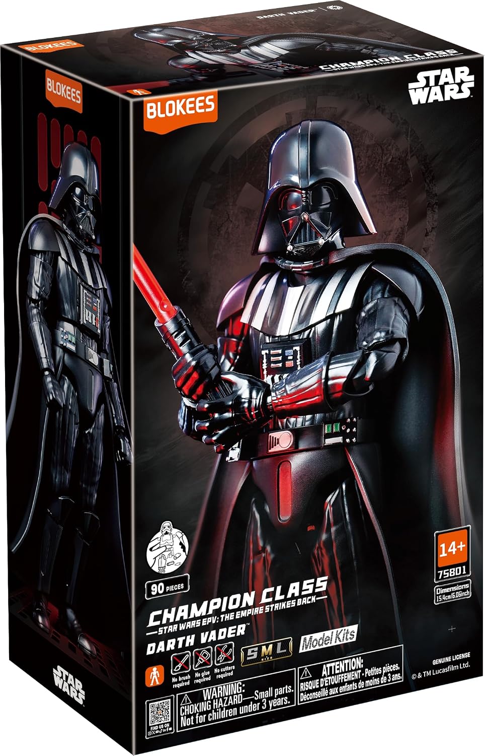 75801 Blokees  Star Wars Champion Class 01 3 Darth Vader  Evergreen Movie