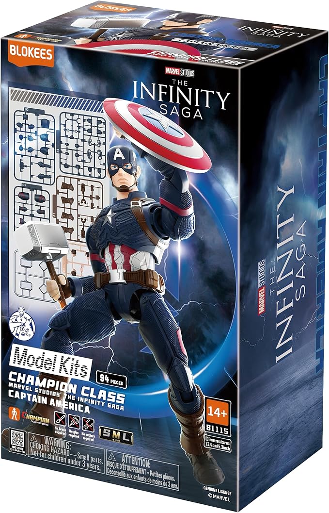 Blokees Marvel Studios The Infinity Saga Captain America Figure Assembabile