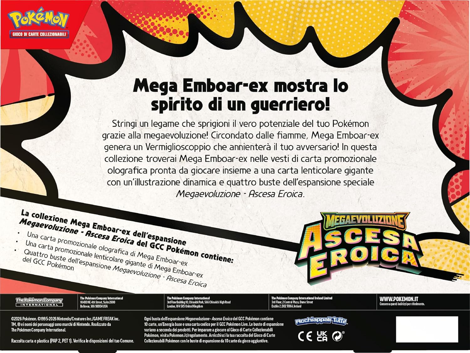 Pokémon GCC Collezione Mega Feraligatr-ex  Megaevoluzione Ascesa Eroica