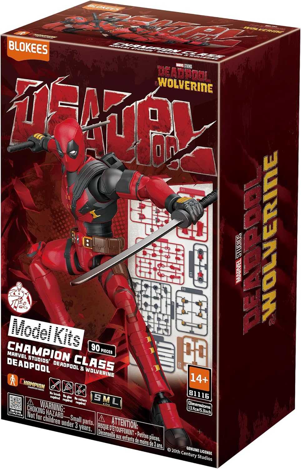 81116 Blokees Marvel Studios Deadpool Figure Premium Assemblabile