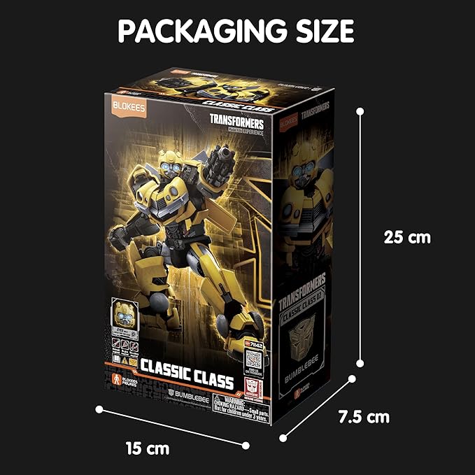 Blokees Transformers Bumblebee Classic Class Figure Premium Assemblabile