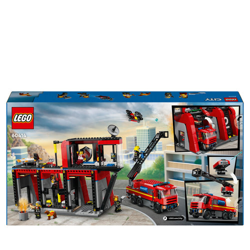 60414 LEGO City Fire Caserma dei pompieri e autopompa – Full Toys