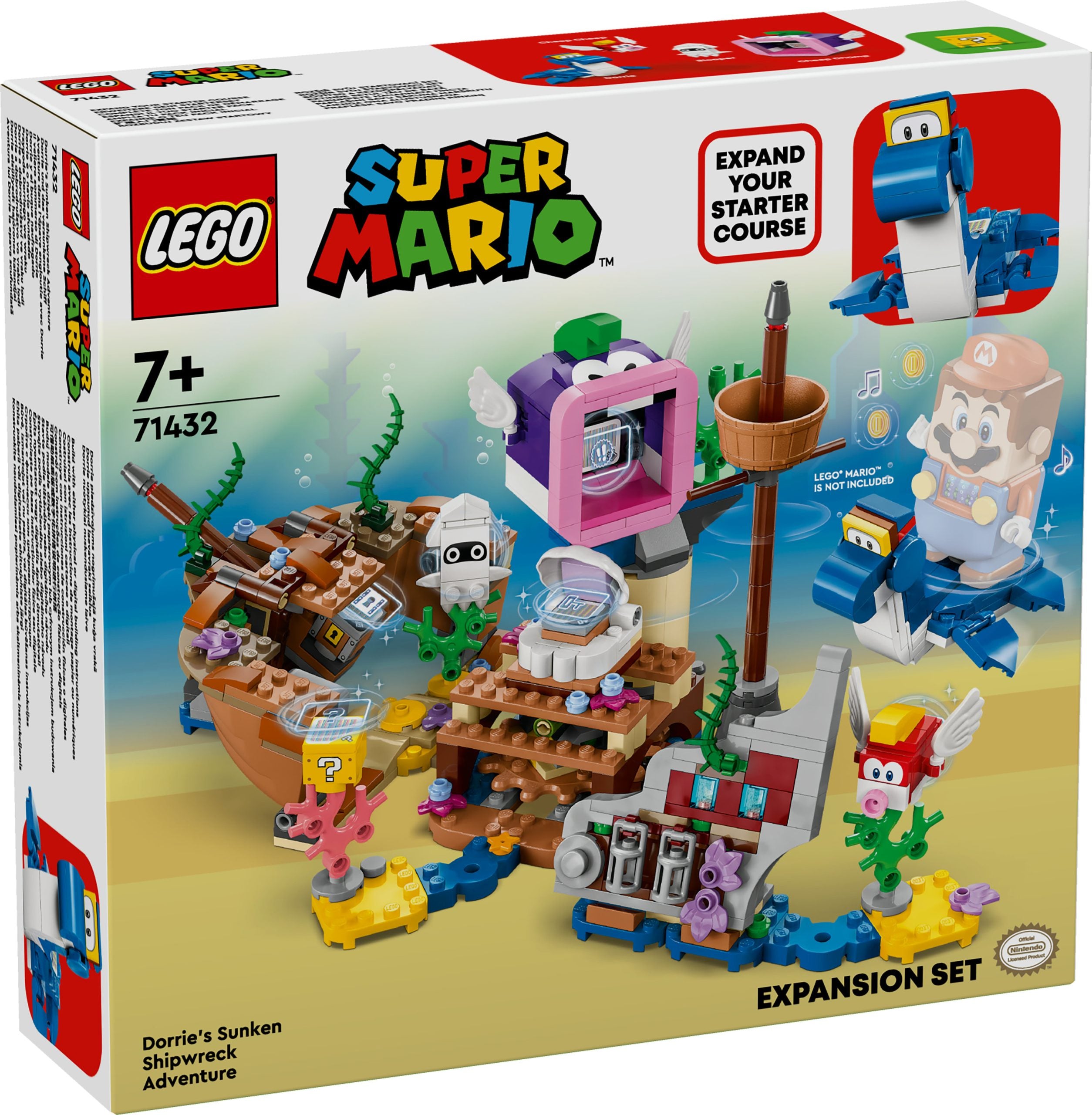 71432 LEGO Super Mario Pack di espansione Il veliero sommerso di Dorrie