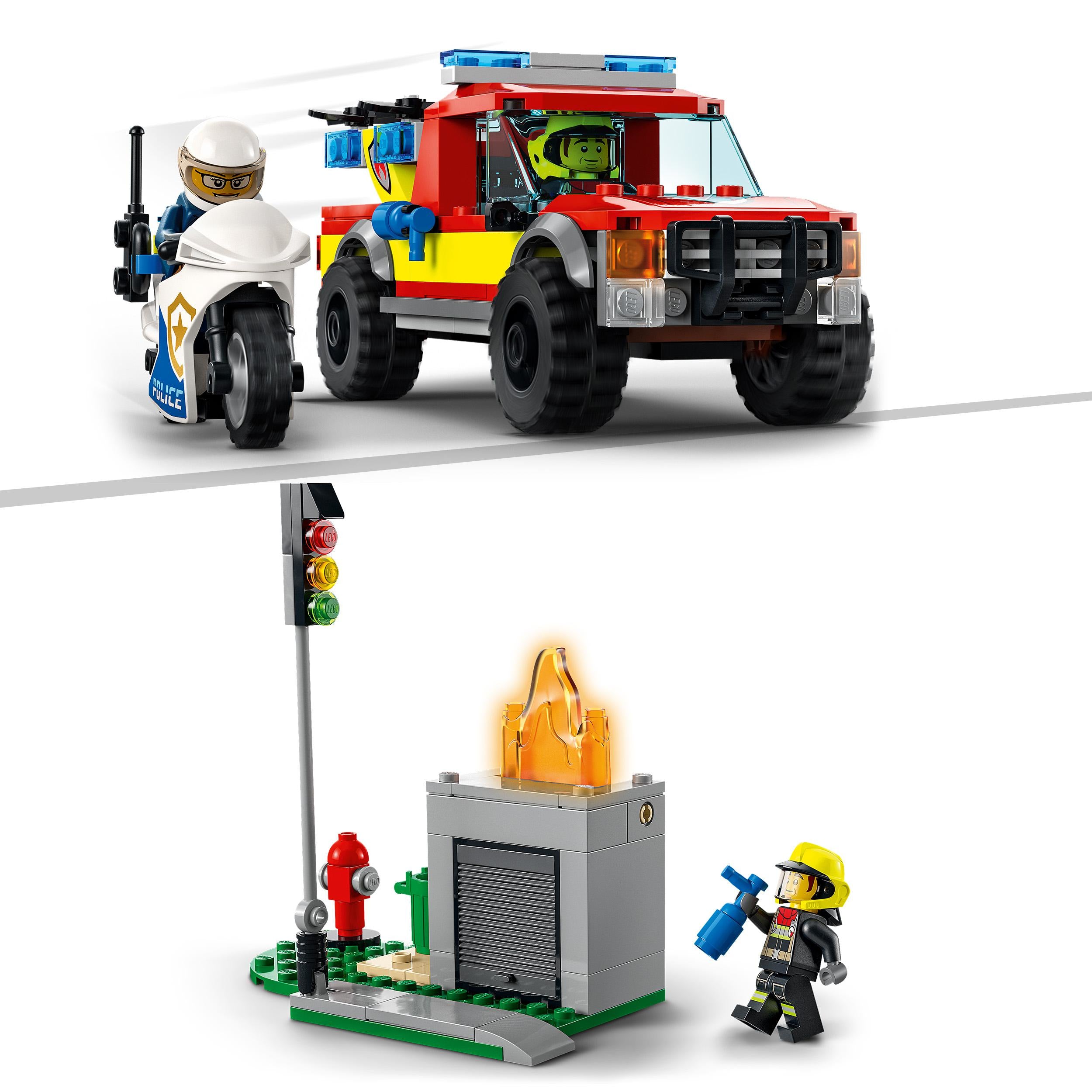 60319 LEGO® City - Soccorso antincendio e inseguimento della polizia