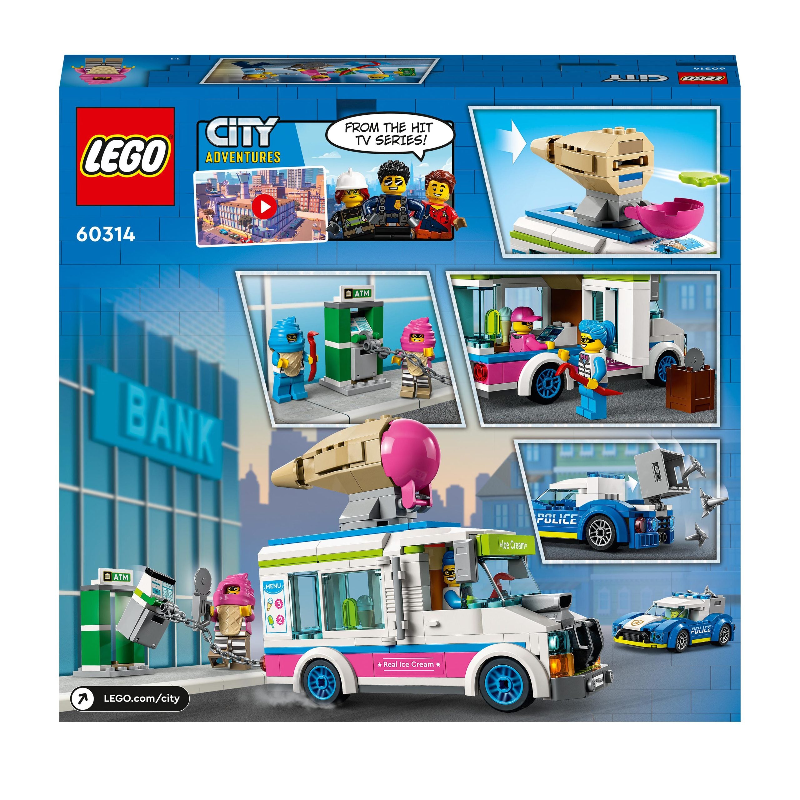 60314 LEGO® City - Il furgone dei gelati e l inseguimento della polizia