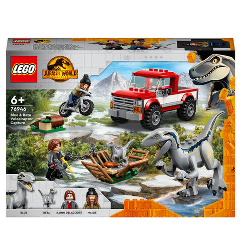 76946 LEGO Jurassic World - La cattura dei Velociraptor Blue e Beta