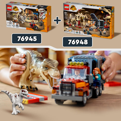 76948 LEGO® Jurassic Word - La fuga del T. rex e dell Atrociraptor