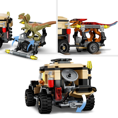 76951 LEGO® Jurassic Word - Trasporto del Piroraptor e del Dilofosauro