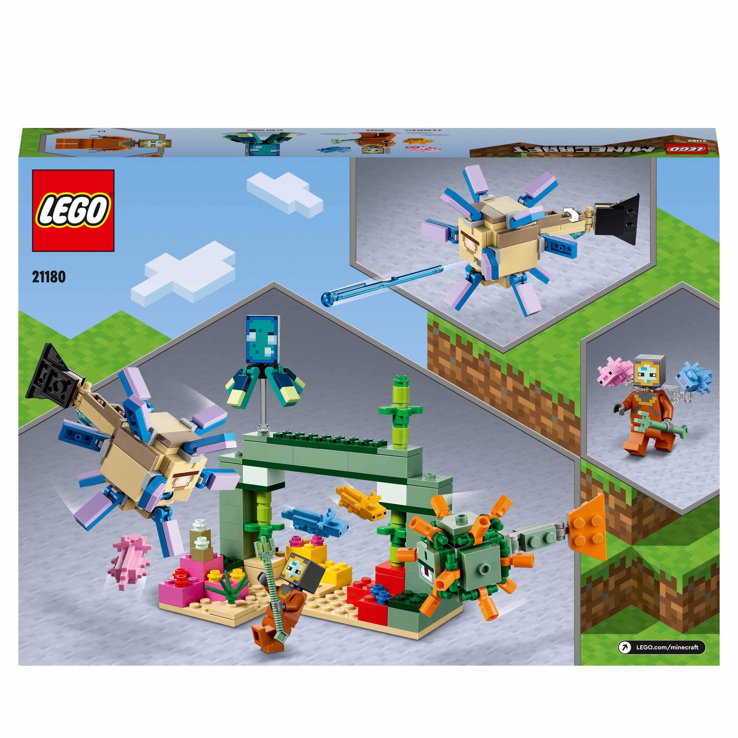 21180 LEGO® Minecraft - LA BATTAGLIA DEL GUARDIANO