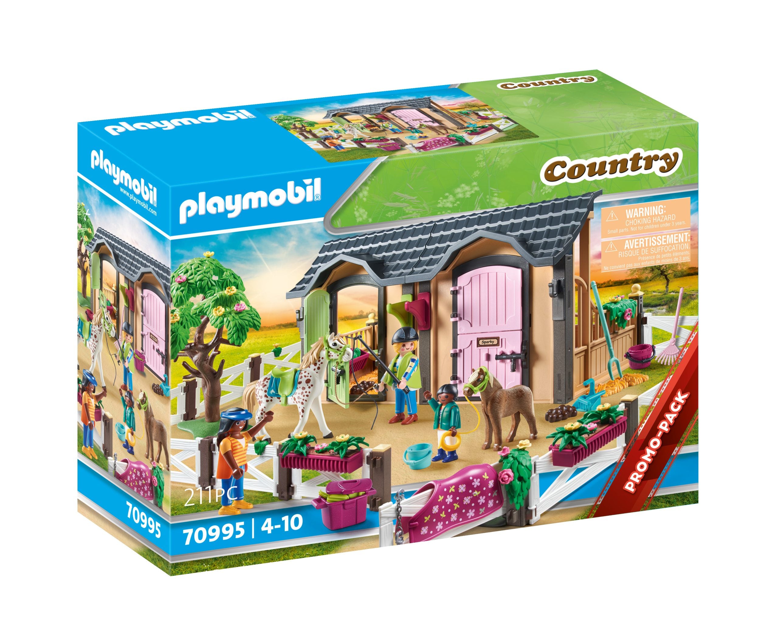 70995 Playmobil Country - LEZIONE DI EQUITAZIONE CON STALLE