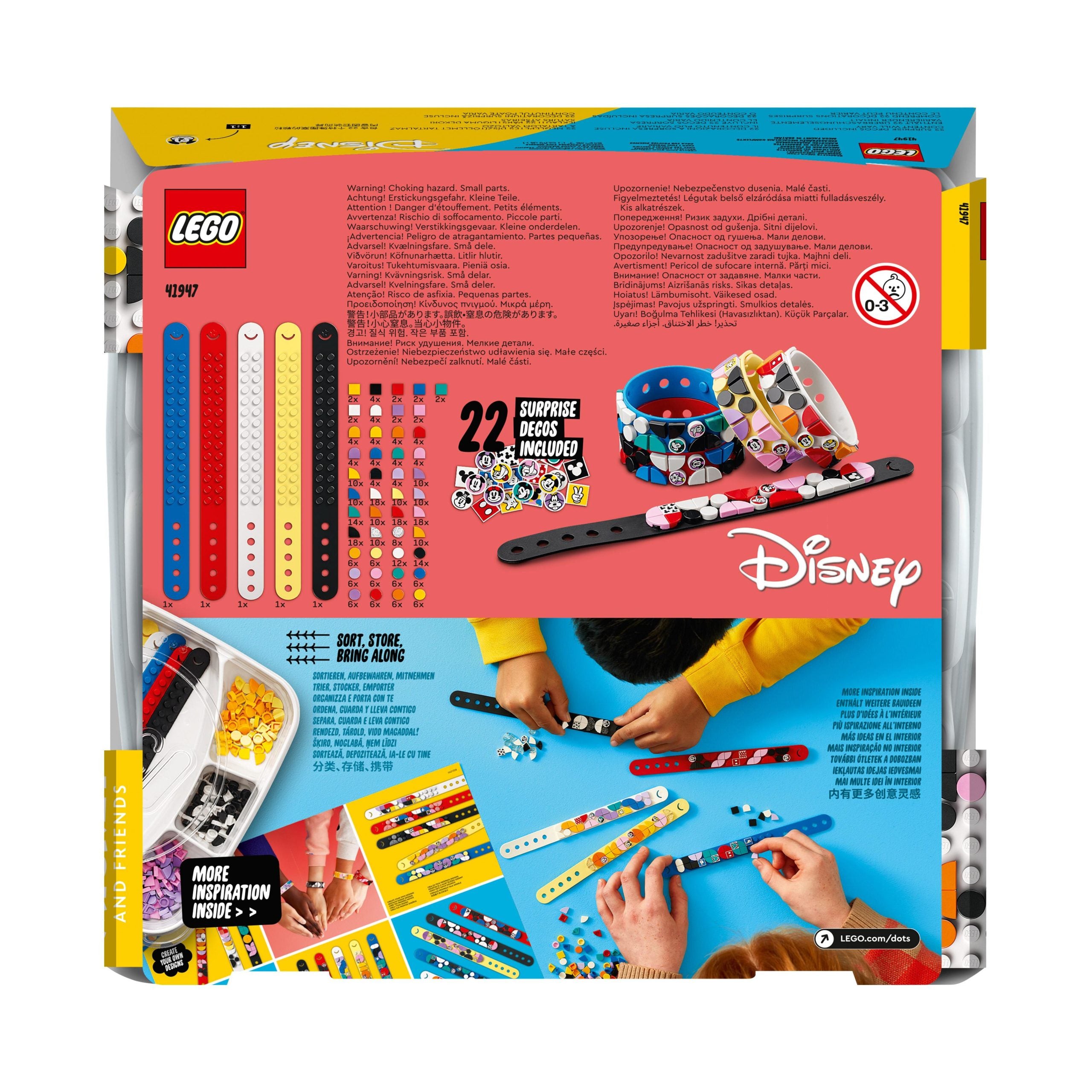 41947 LEGO® Dots - Multipack Disney Bracciali Topolino e amici