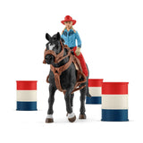 Farm World Schliech-S 42576 Cavallo Da Rodeo Con Cowgirl