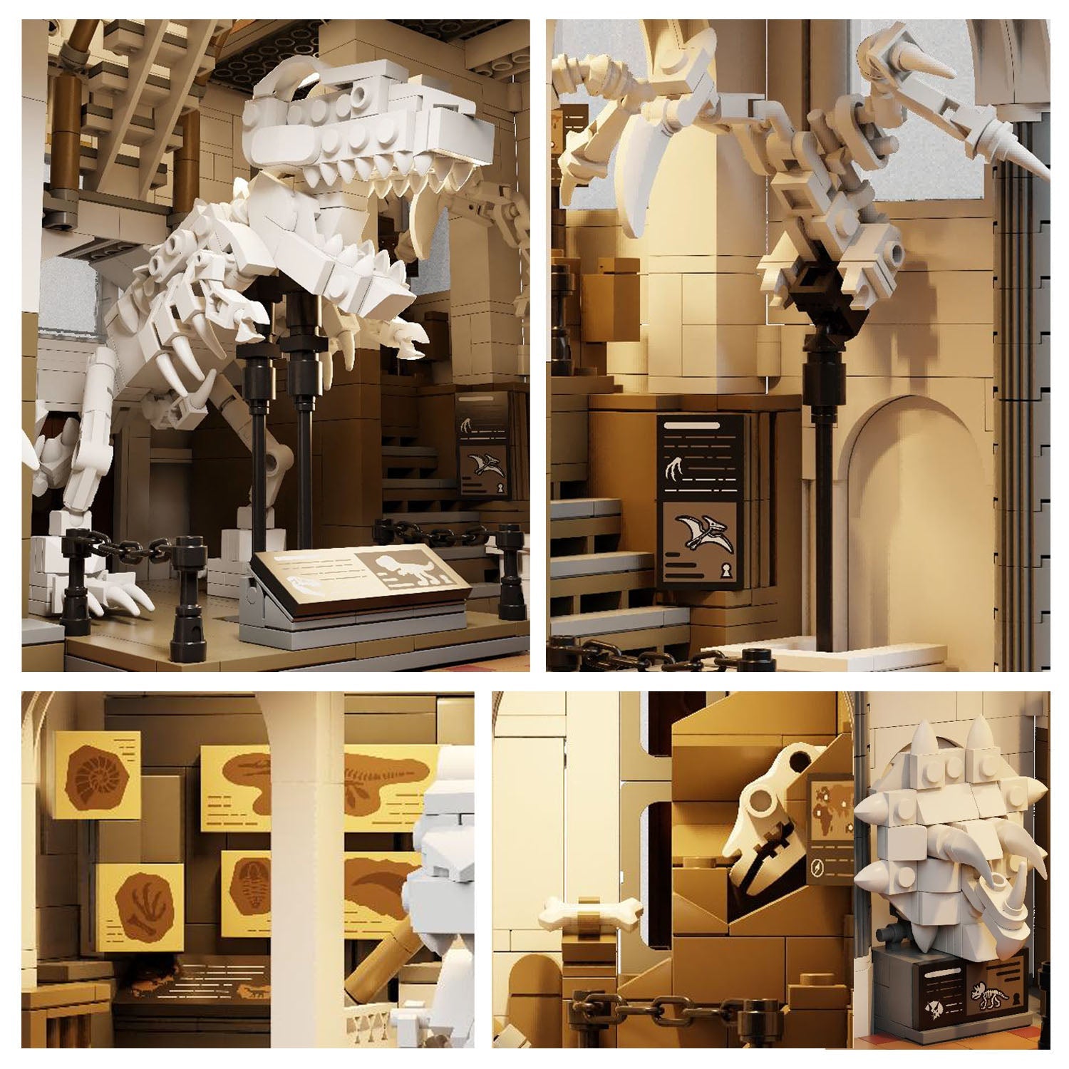 85047 PANTASY set di mattoncini collezione Edifici Modulari: Museo dei Dinosauri