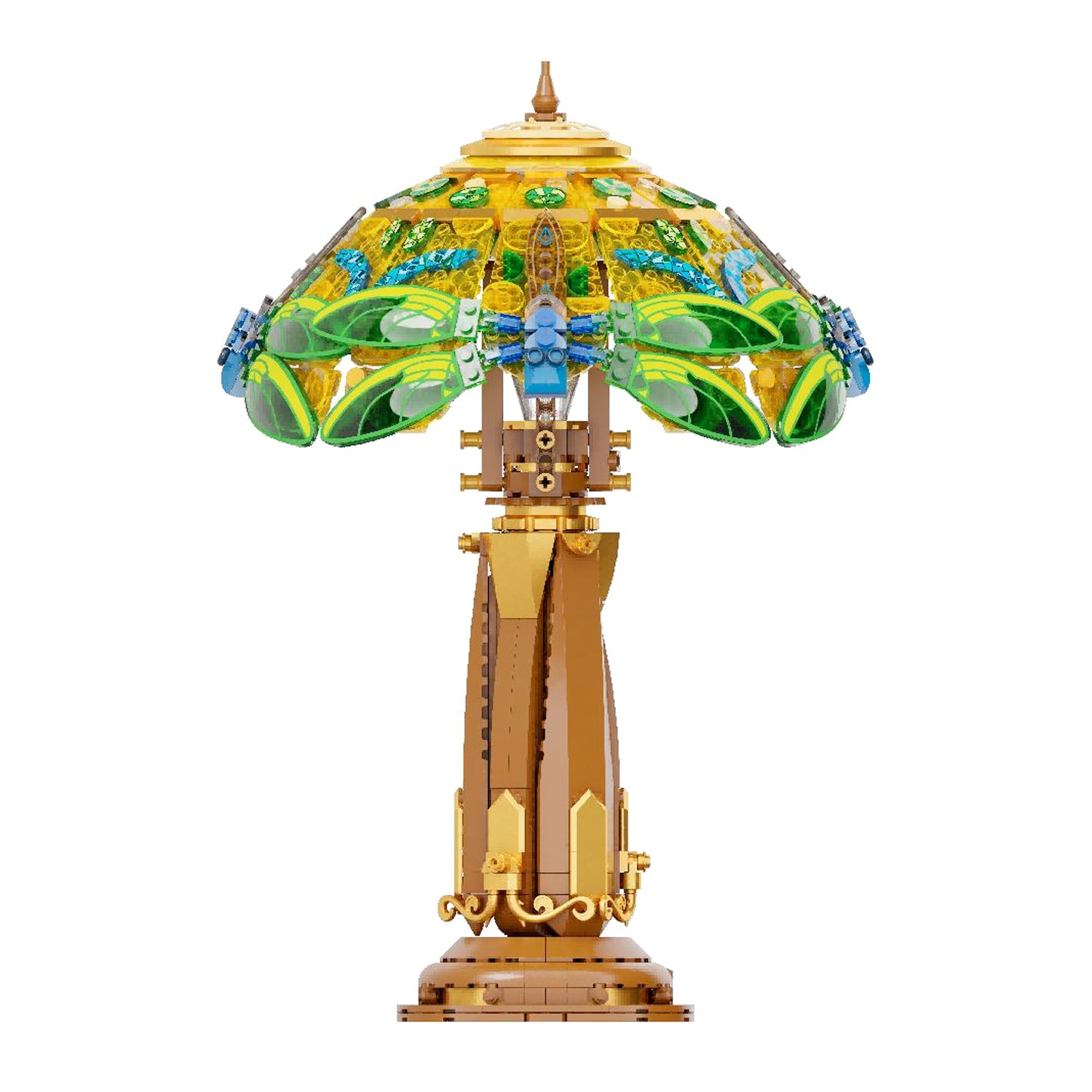 PANTASY set di mattoncini collezione Retrò: Lampada da Tavolo in Vetro Tiffany