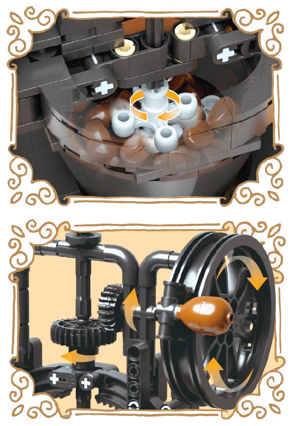 85053 Pantasy Set di Mattoncini Collezione Retro Il Macina Caffè