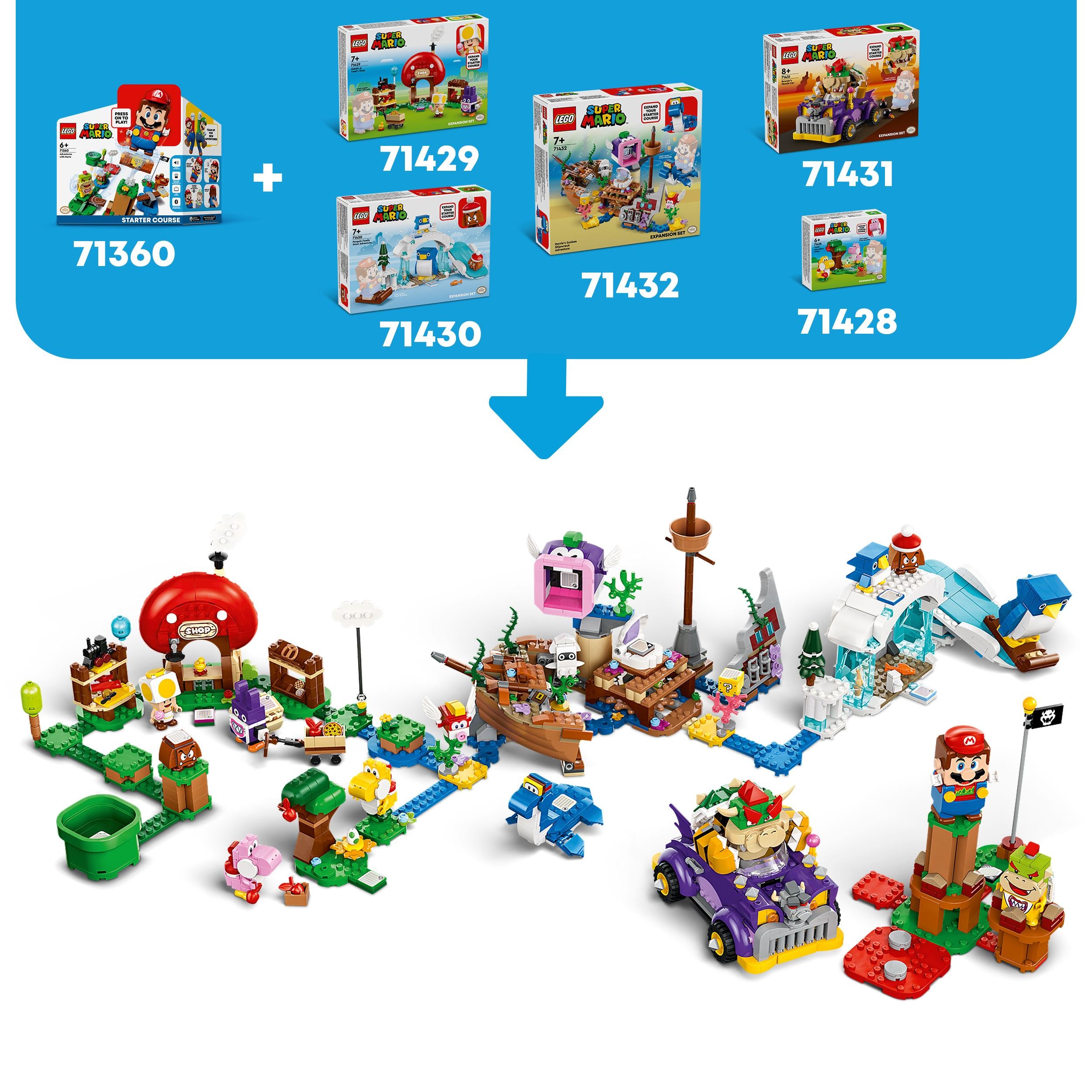 71430 LEGO Super Mario Pack di espansione La settimana bianca della famiglia Pin