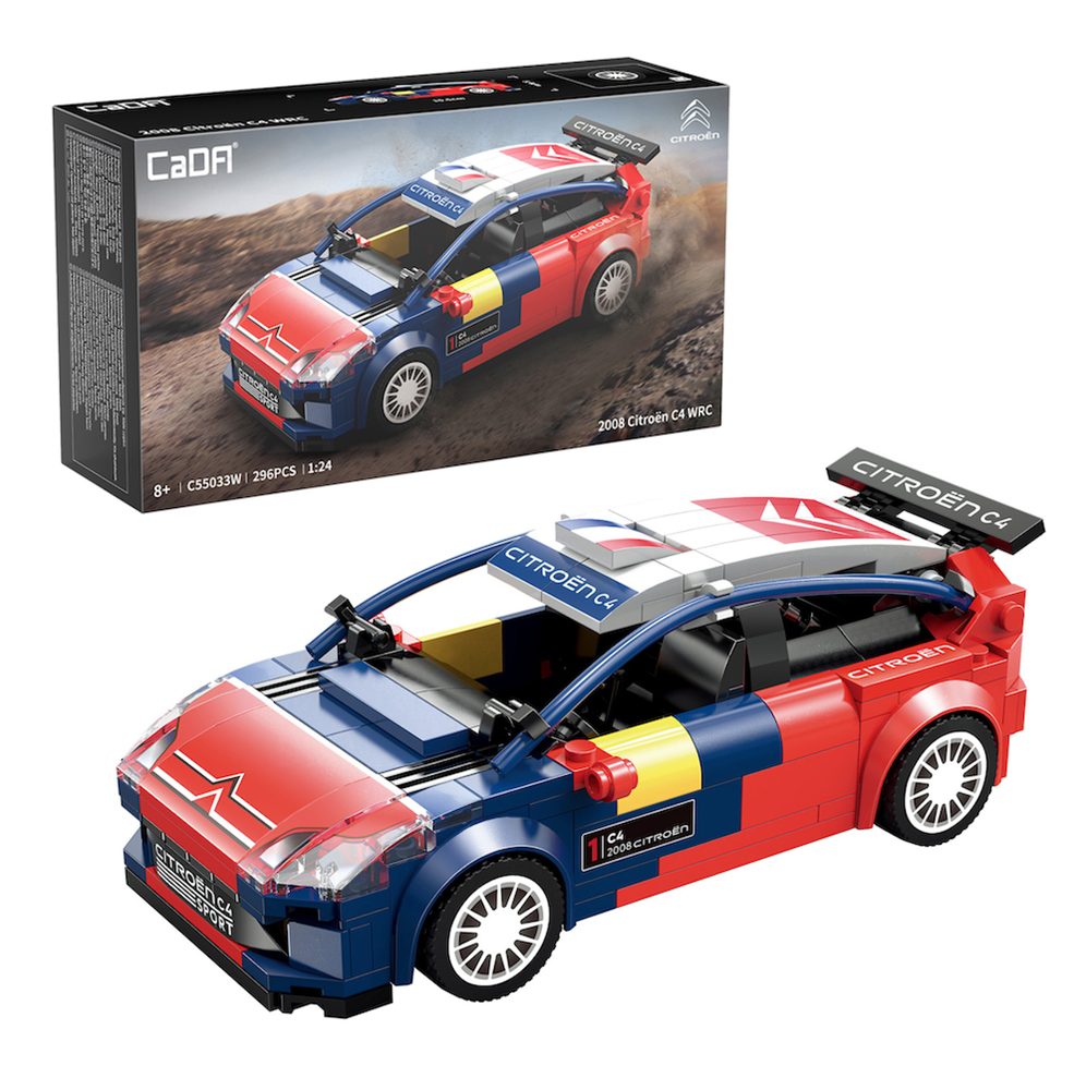 CaDA C55033W Citroën C4 WRC 2008 Auto Rally 1:24 - Set da Costruzione 296 Pezzi