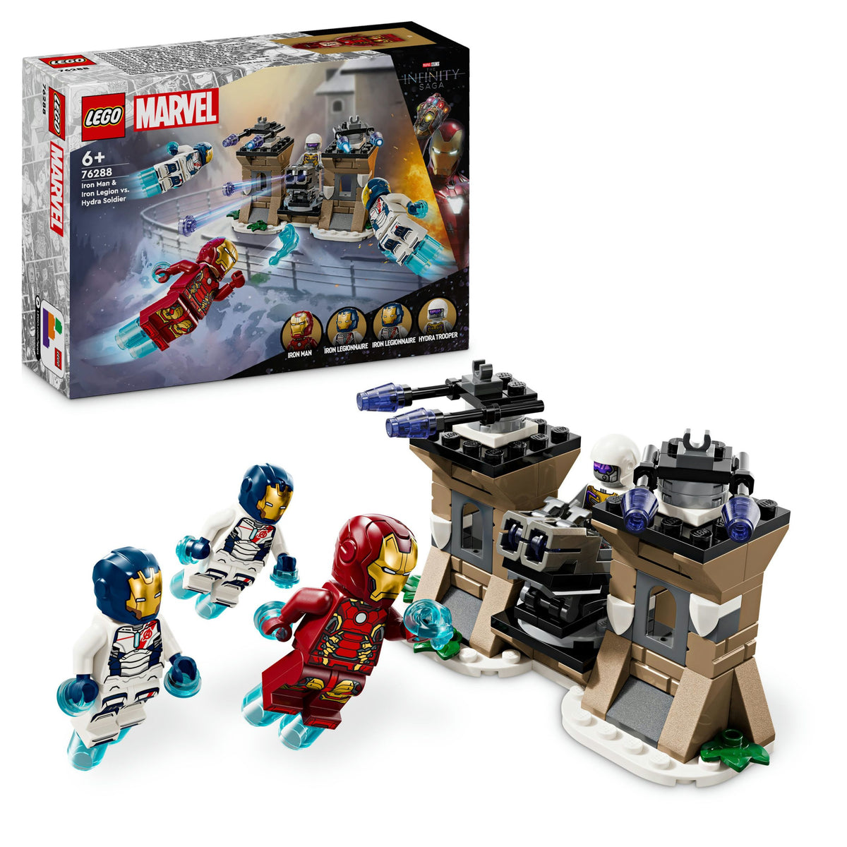 76288 LEGO Marvel - Iron Man e Legione di ferro vs. Soldato Hydra