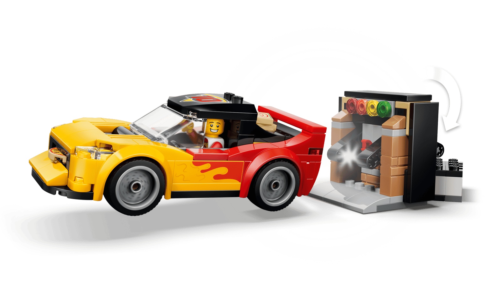 60496 Lego City Centro di consegna pizze con veicoli