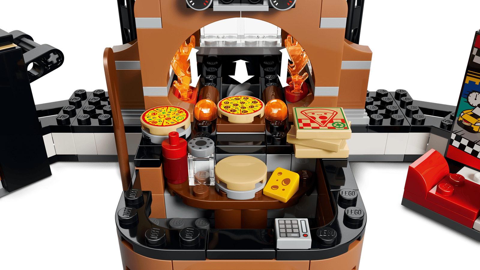 60496 Lego City Centro di consegna pizze con veicoli